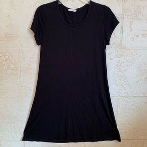 Black Short Dress Casual Short Sleeve size Large